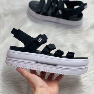 Nike Icon Classic Black Womens Strappy Sandals DH0224-001 VNDS Sz 10
